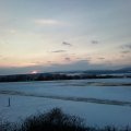 winterlicher Sonnenuntergang