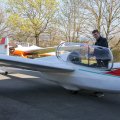 Flugplatz Bad Neustadt, JNP am 05.04.2025, auch die ASK 13 wird geprüft