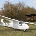 Flugplatz Bad Neustadt, JNP am 05.04.2025, die Ka 8 ist fertig