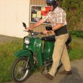 Markus mit seiner Schwalbe
