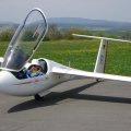Segelflugzeug vor dem F-Schlepp