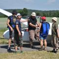 am Start, Passagierflüge