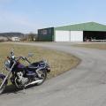Honda Rebel auf unserem Taxiway