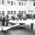 Rhönbussard gesponsort von der Firma Preh auf dem Betriebsgelände der Firma